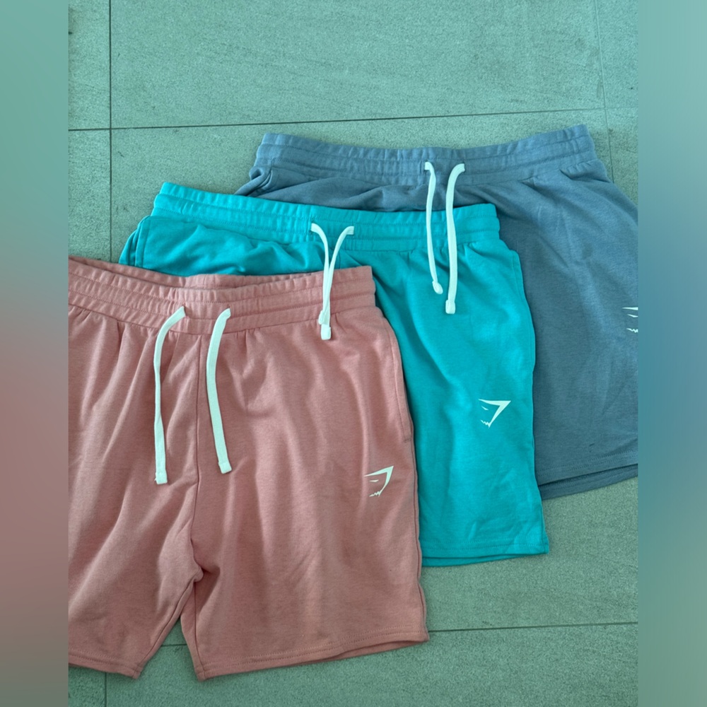 Men’s gym, shark shorts, pack of three